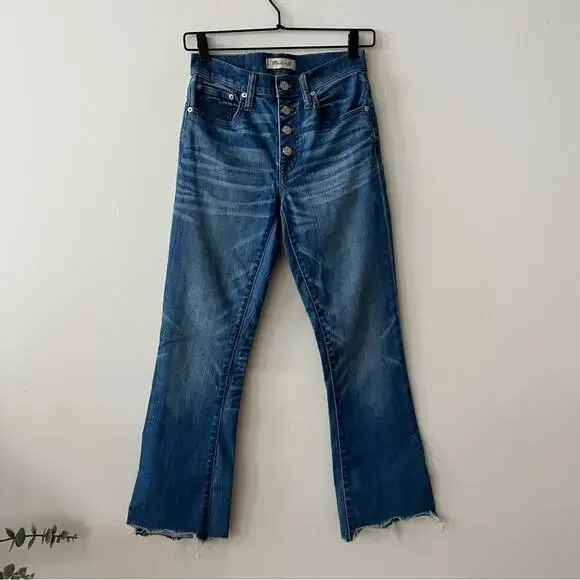 Madewell Cali Demi-Boot Jeans: Chewed-Hem Edition - Picture 2 of 9